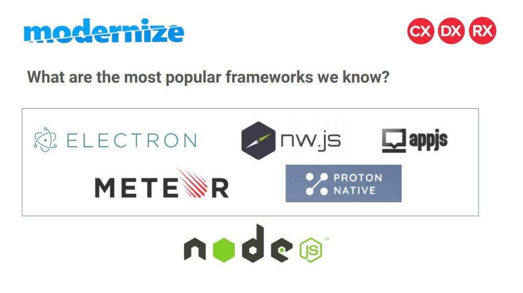 The most popular frameworks