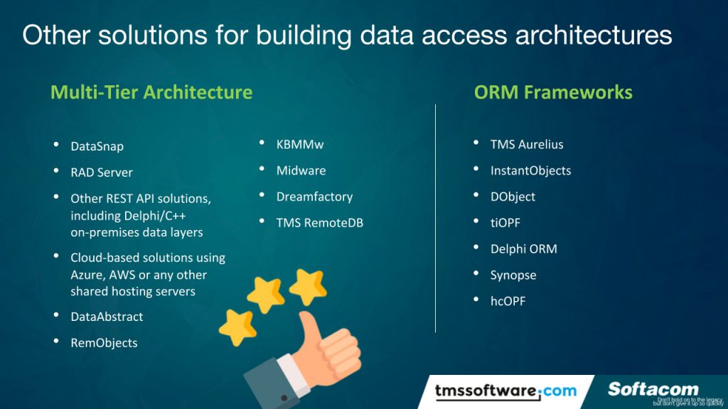 Other solutions for building data access architectures