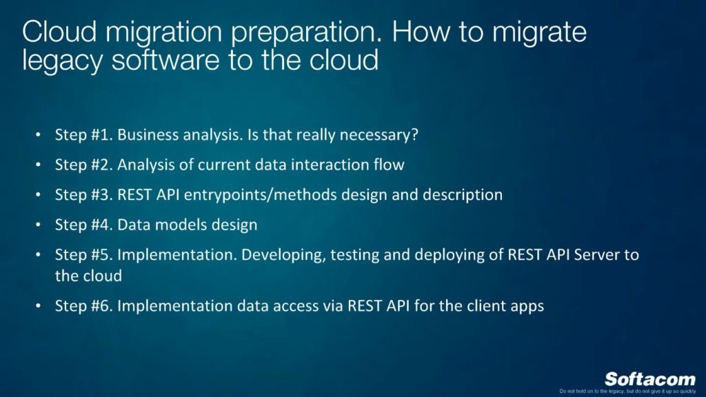 Cloud migration preparation