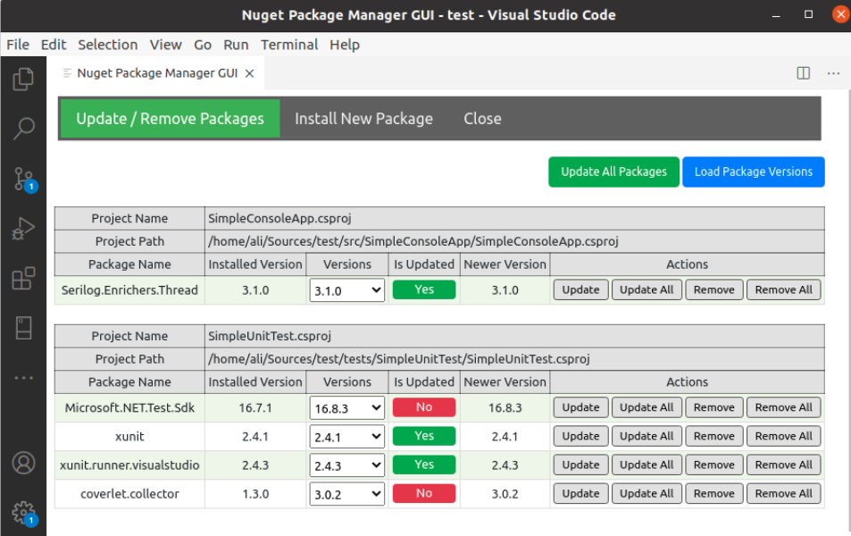 Update NuGet Packages