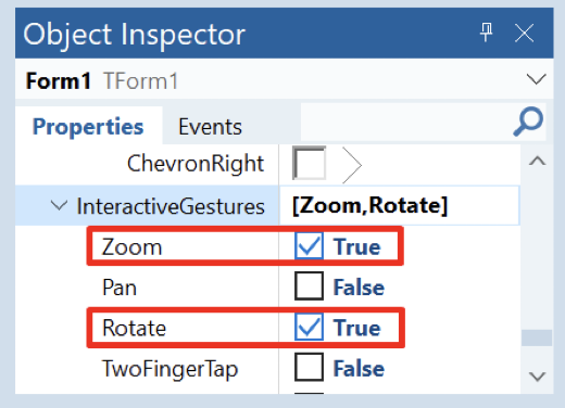 How to Use Gestures in Embarcadero Delphi FMX App