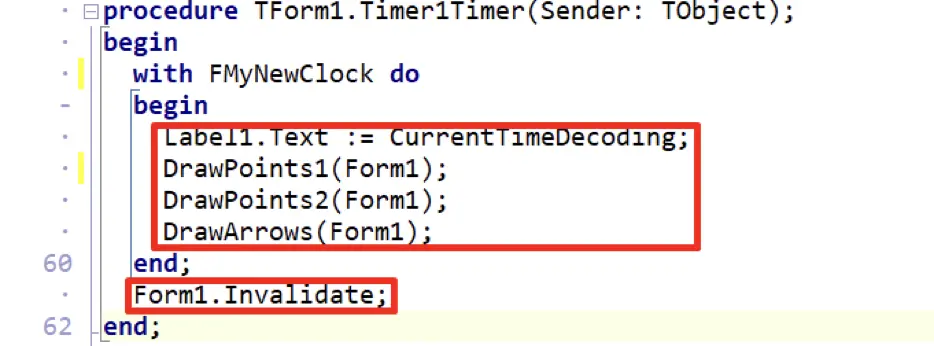 Analog Clock Generation via Embarcadero Delphi FMX App