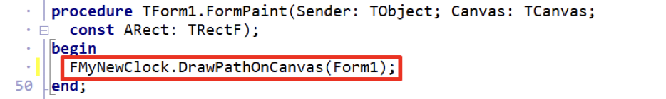 Analog Clock Generation via Embarcadero Delphi FMX App